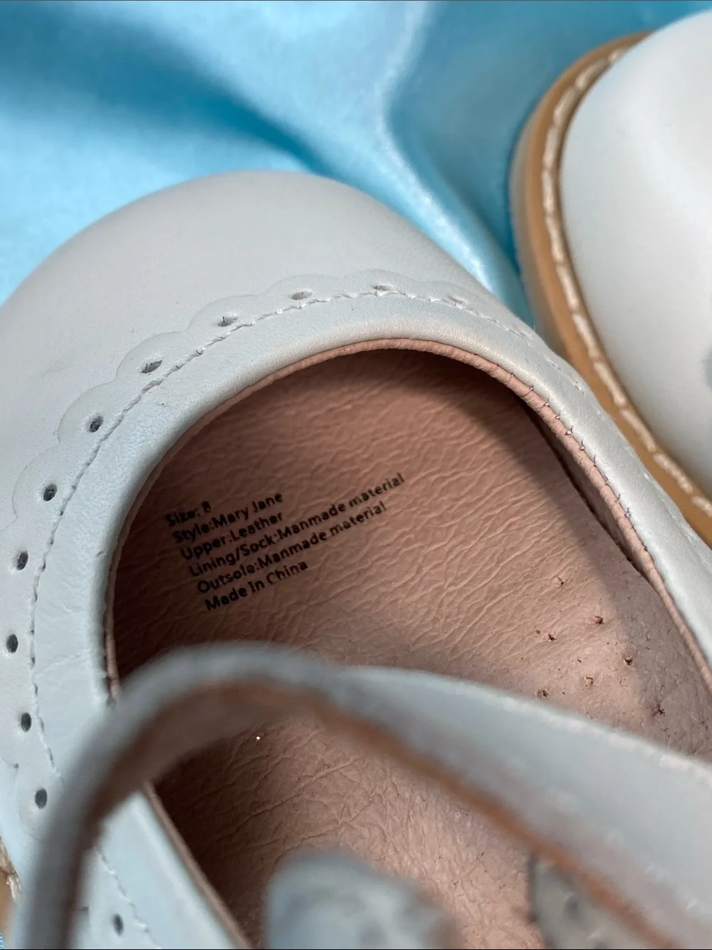 Whim + Wander Sweethoney Classic Mary Jane Kids Shoes with Scalloped Trim